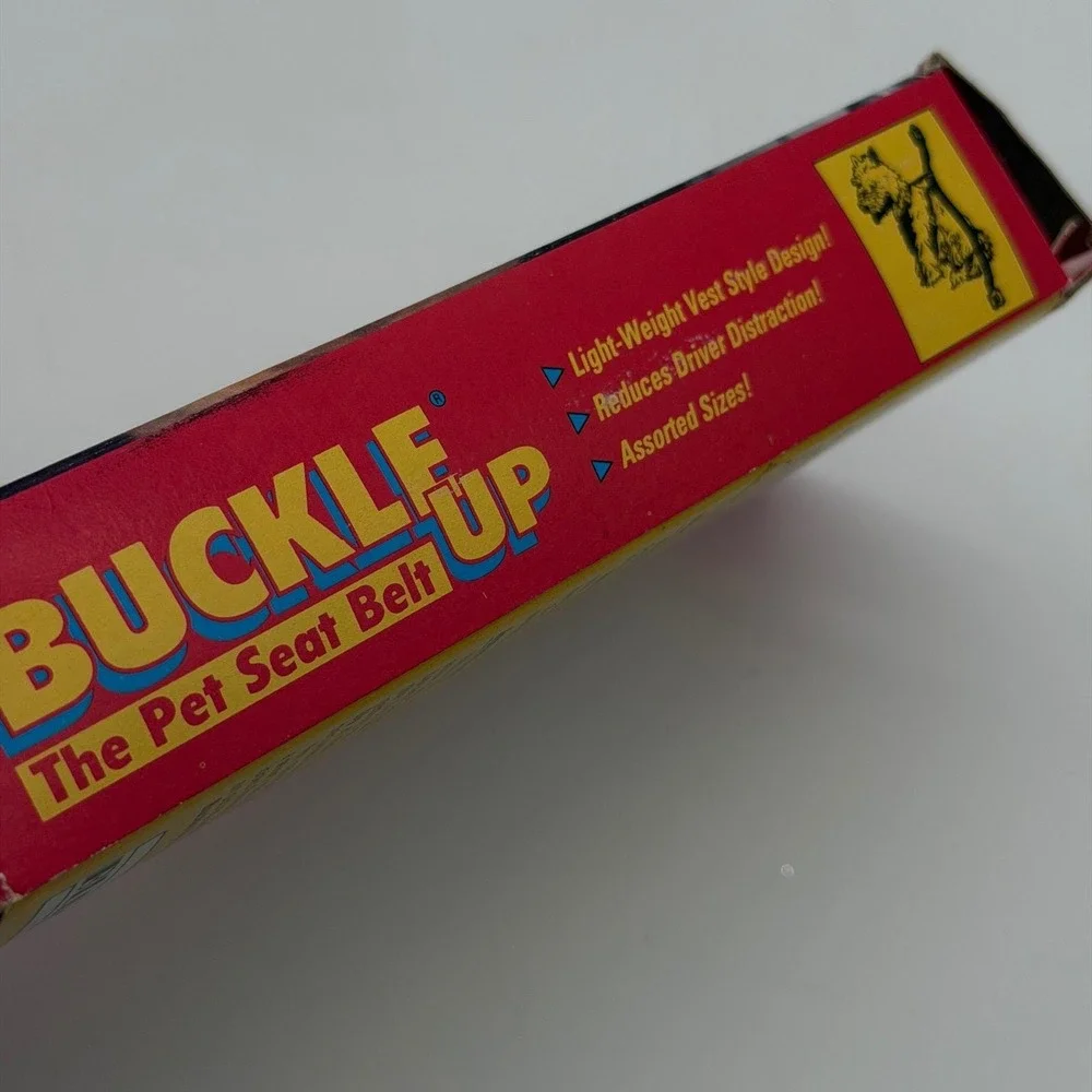 Vintage Buckle Up Pet Seat Belt Restraint Small Dog Up to 25 lbs As Seen On TV